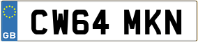 Trailer License Plate